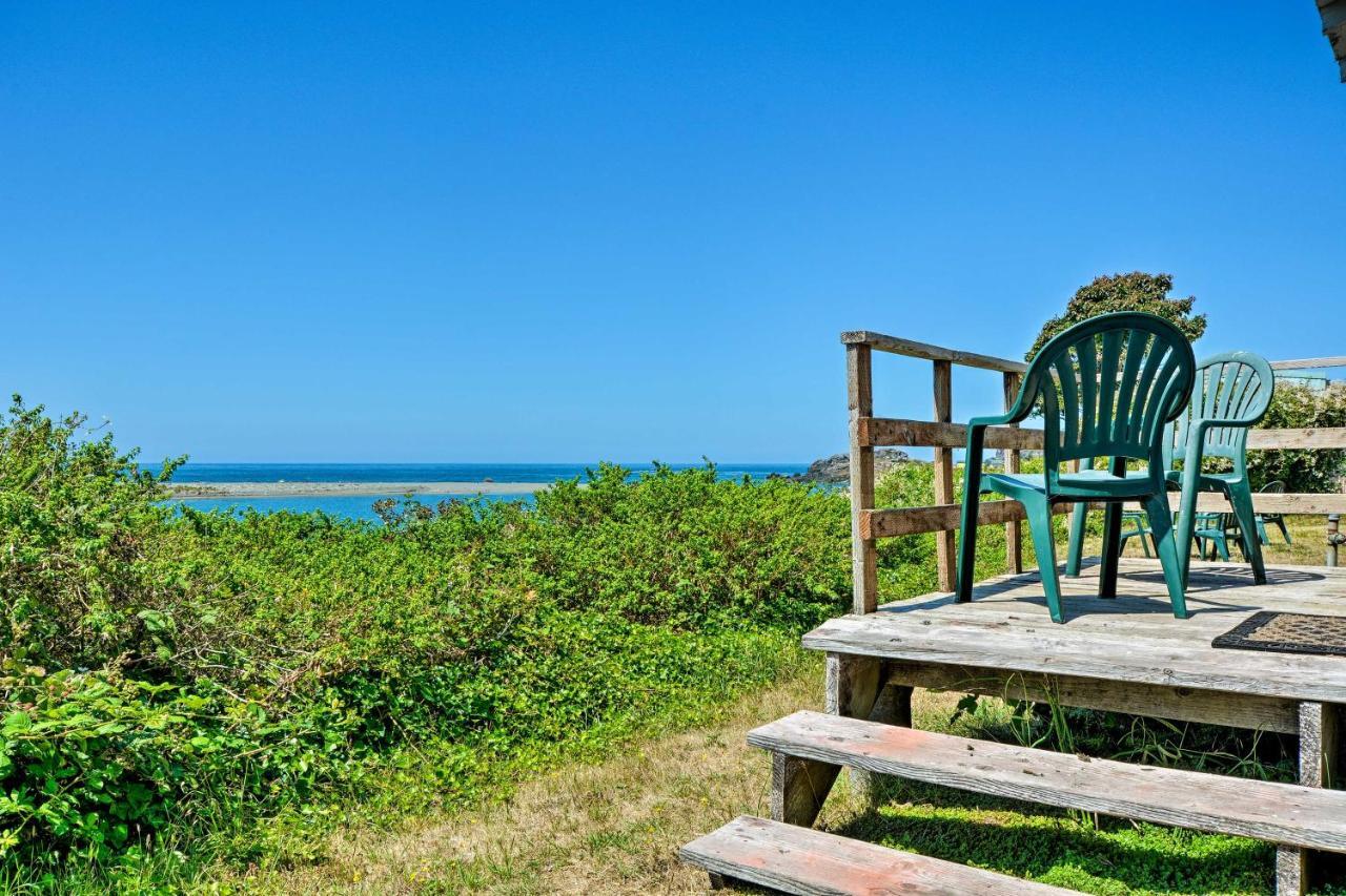 Smith River Vintage Cabin Oceanfront Deck And Views 외부 사진